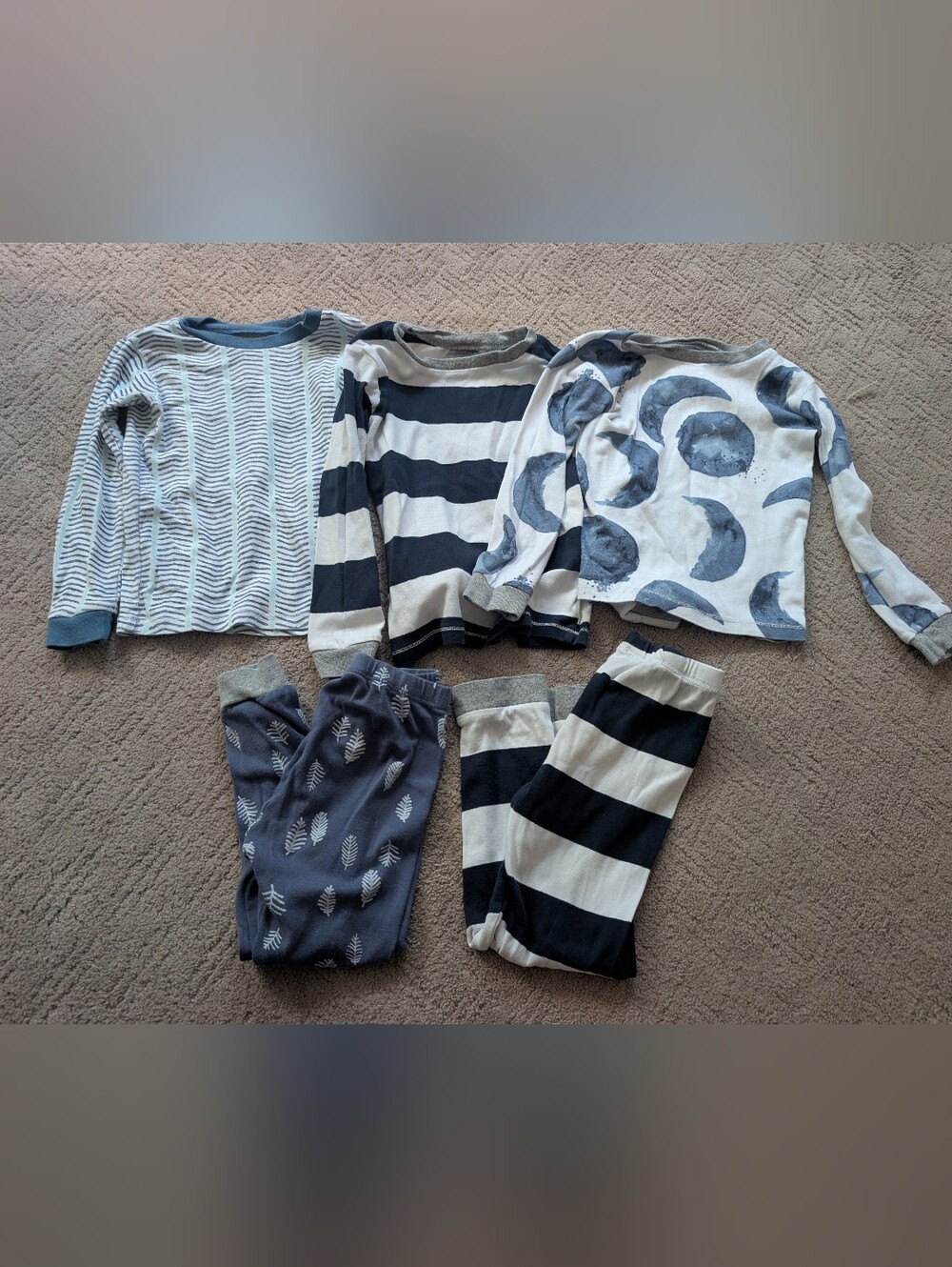 Burts Bees Kids Toddler Mixed Pajama Seperates Size 4T